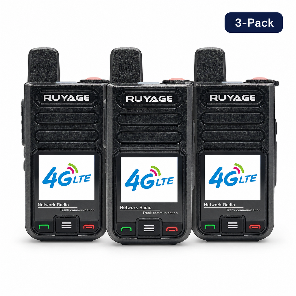 RUYAGE R7 4G LTE PoC Walkie Talkies with SIM Card