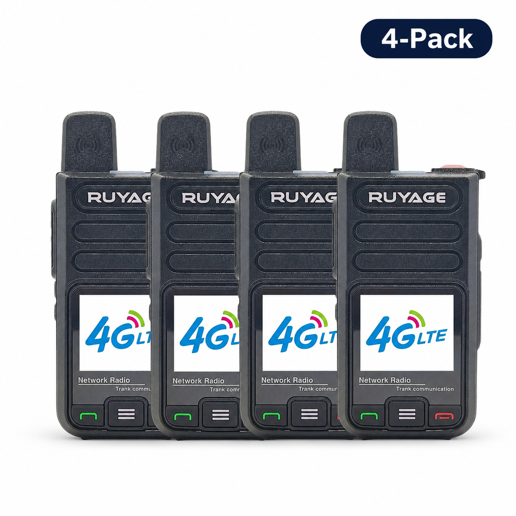 RUYAGE R7 4G LTE PoC Walkie Talkies with SIM Card