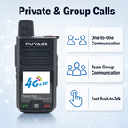 RUYAGE R7 4G LTE PoC Walkie Talkies with SIM Card