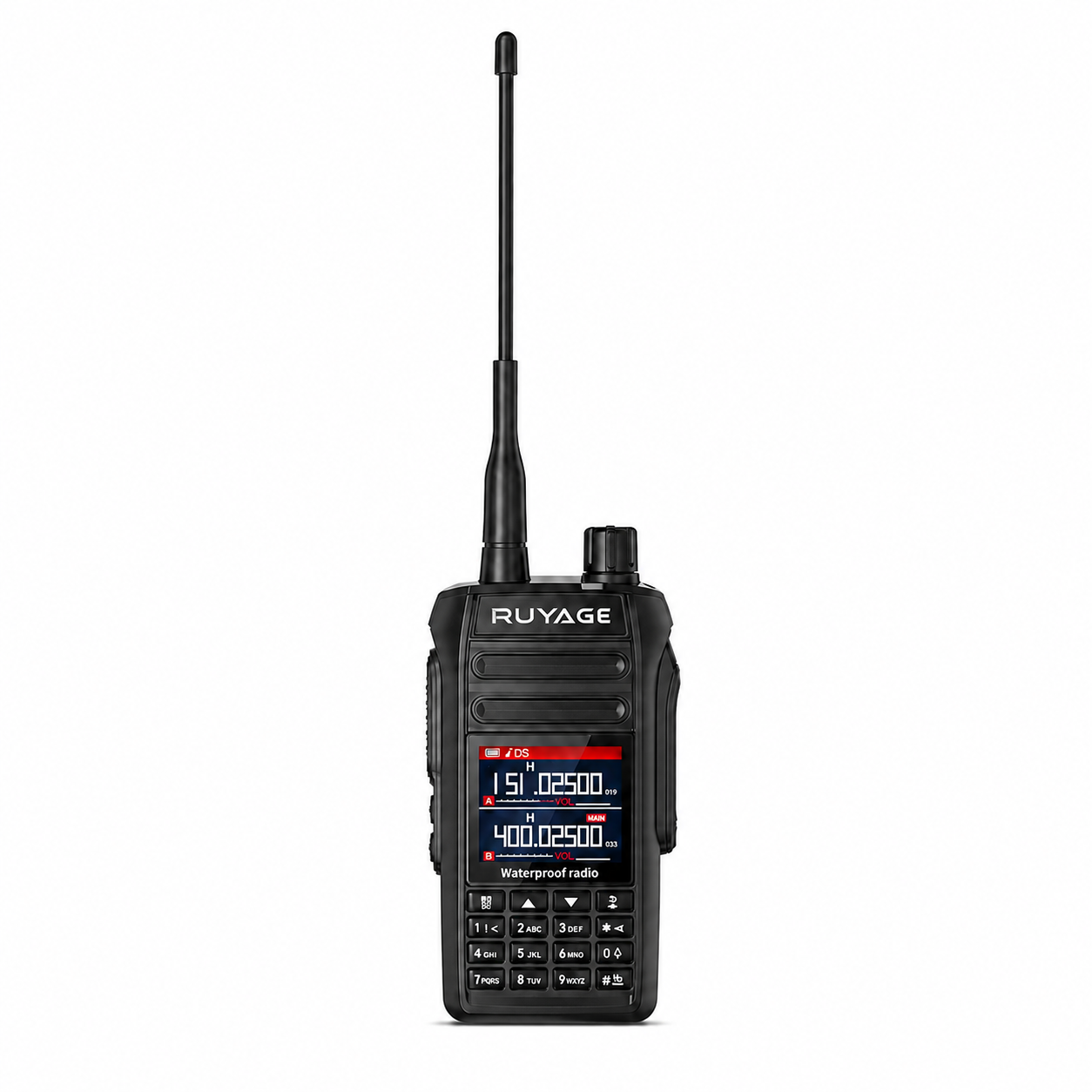 Ruyage UV5D Walkie Talkie IP67 Rádio bidirecional à prova d'água 2600 mAh com cabo de programação K-Head 