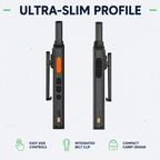 Ruyage RY18 Walkie Talkies para adultos recarregável 1 pacote, rádio bidirecional FRS portátil de longo alcance 16 canais viva-voz VOX para acampamento e caminhada 