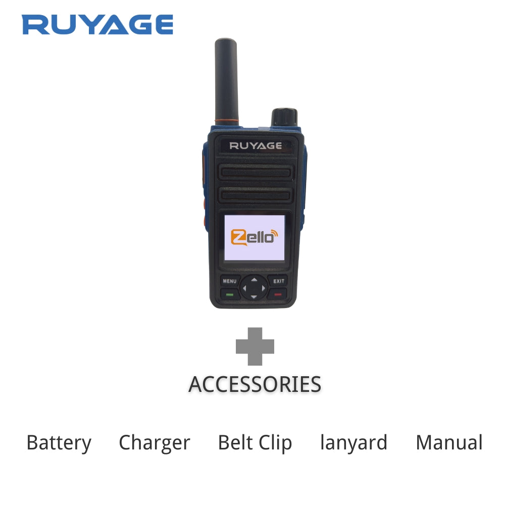 Ruyage RY58 Zello Push-to-Talk 4G LTE Long Range Walkie Talkie