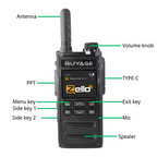 RUYAGE RY65 Zello 4G LTE PoC Radio Long Range Nationwide Walkie Talkie