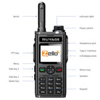 RUYAGE RY98 Zello 4G LTE PoC Radio Long Range Nationwide Walkie Talkie