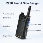 RUYAGE ZL50 Zello-Compatible Android WiFi Walkie Talkie