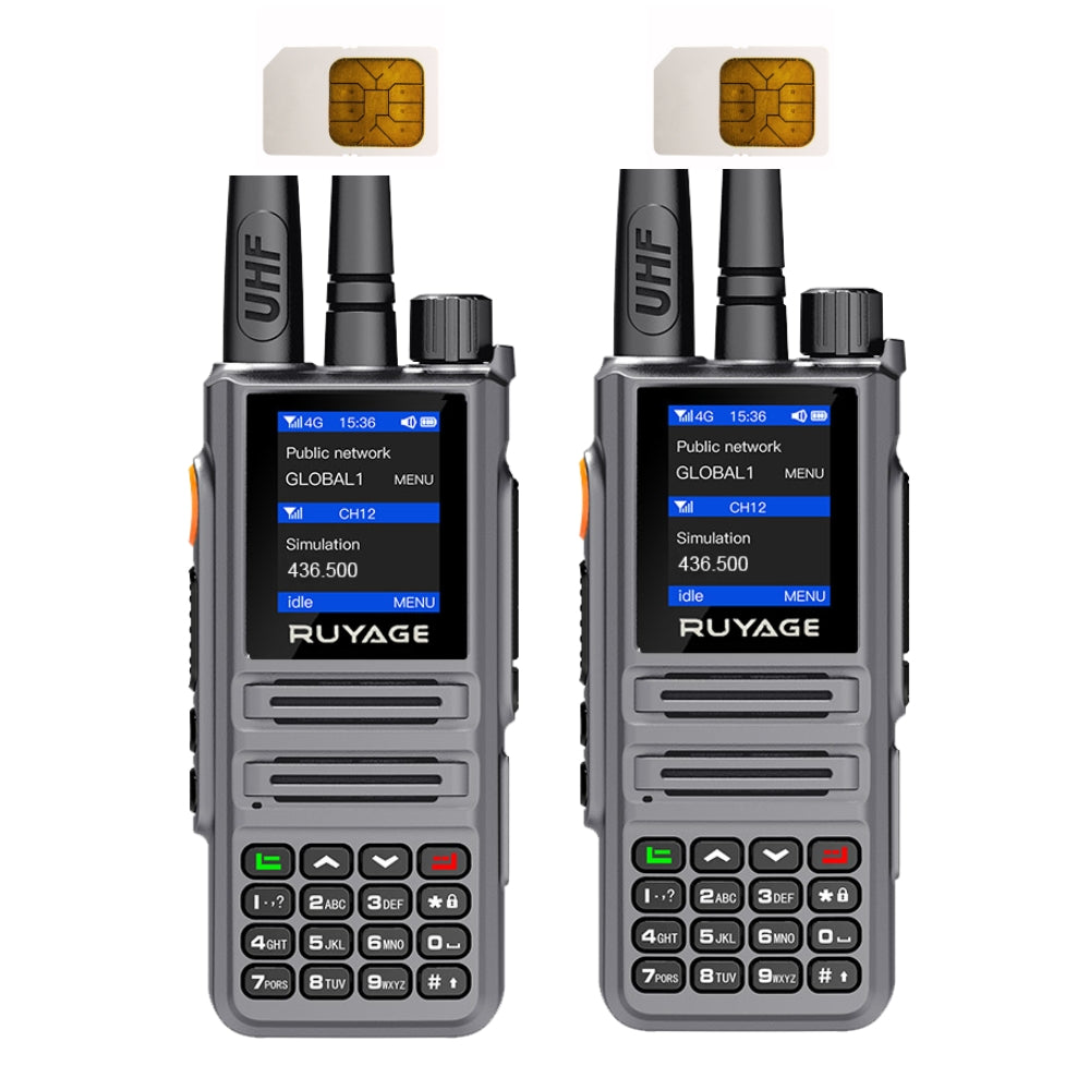Ruyage X30 Dual Mode Long Range Radio Analog + 4G LTE PTT Walkie Talkie