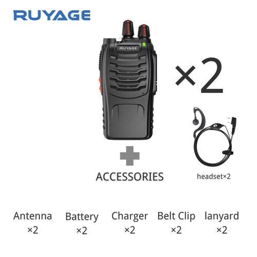 RUYAGE 888S UHF Walkie Talkies 2 Pack