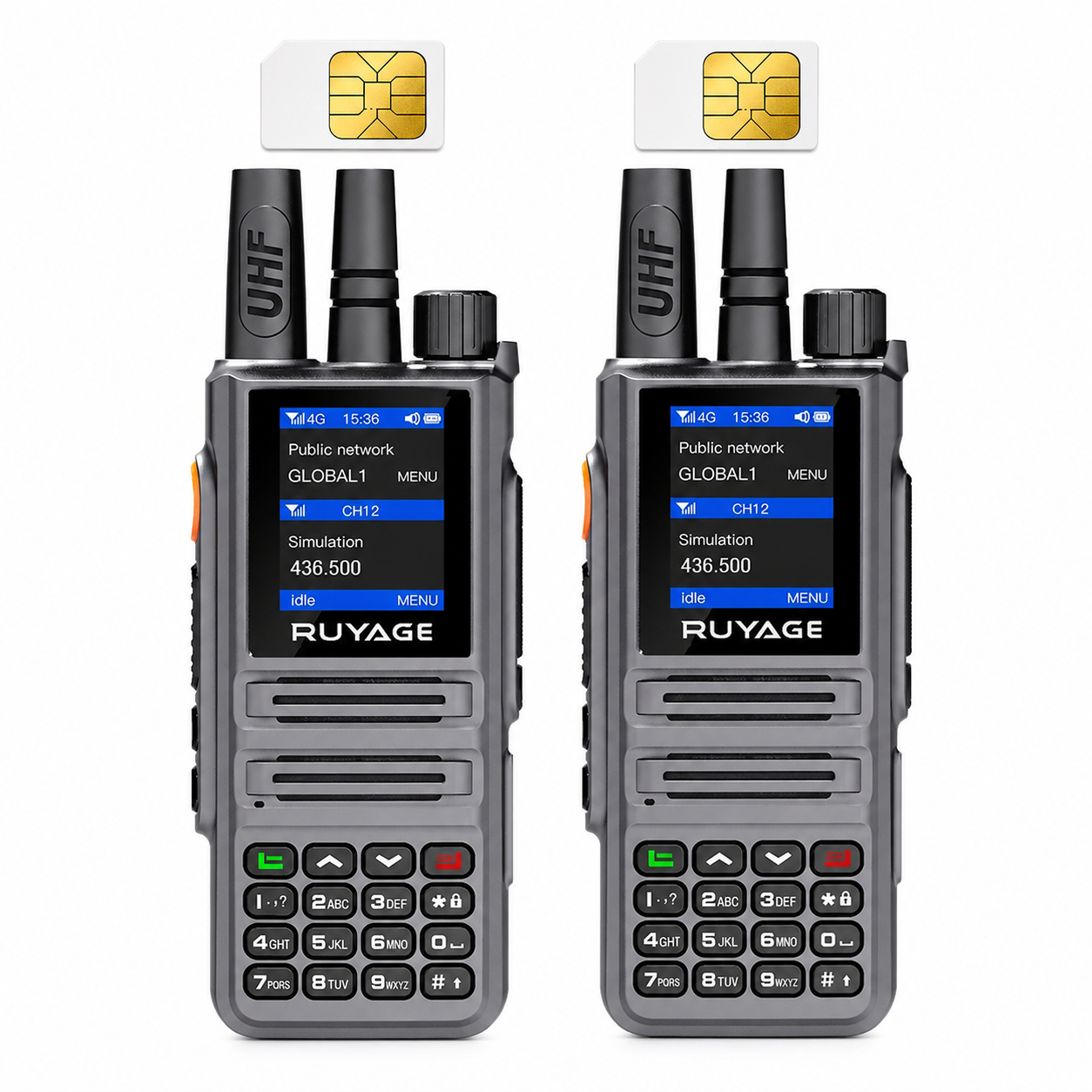 RUYAGE X30 Dual-Mode 4G LTE PoC & 5W UHF Two-Way Radio – IP54