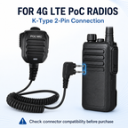 RUYAGE HB380 Amplified Speaker Microphone for 4G LTE PoC Radios