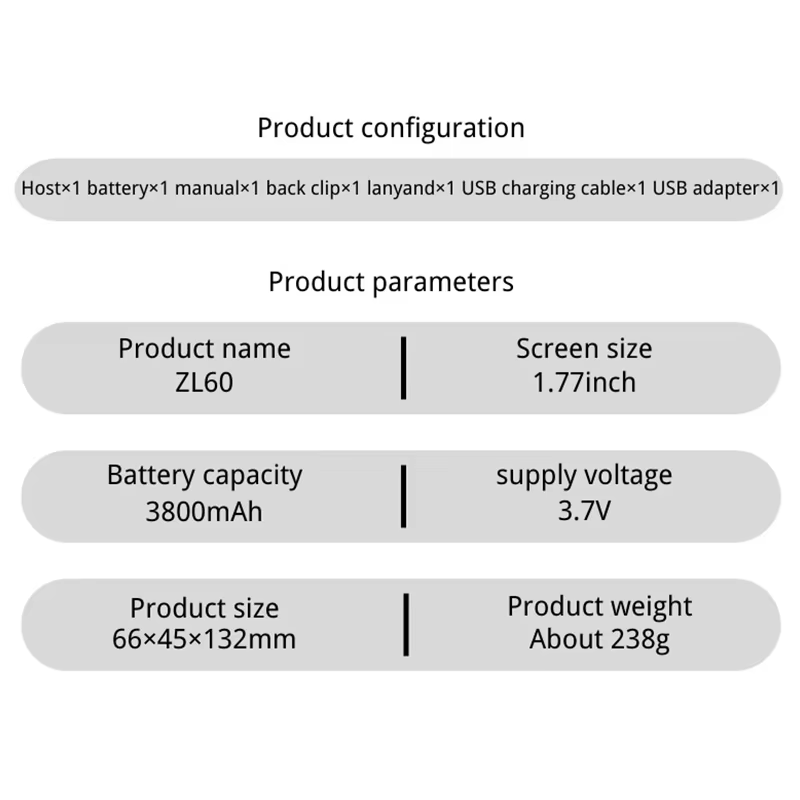 Ruyage ZL60 Zello Push-to-Talk 4G LTE Long Range Walkie Talkie