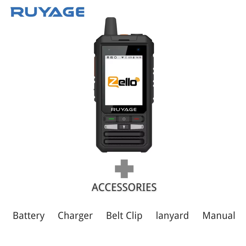 Ruyage ZL80 Touch Screen Zello Push-to-Talk 4G LTE Walkie Talkie