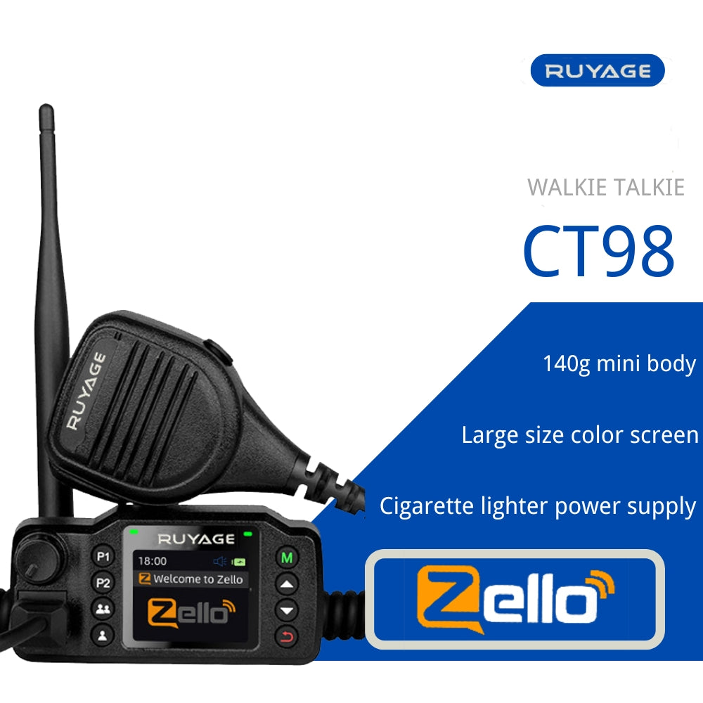 Ruyage Zello PTT 4G LTE Vehicle Mounted Walkie Talkie